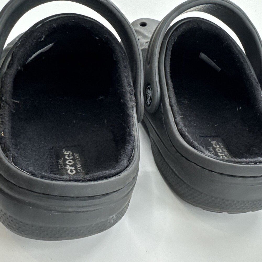 Crocs Dual Comfort Fleece Lined Crocs Womens 7 Blue Clogs Mens 5 Casual - Picture 6 of 12